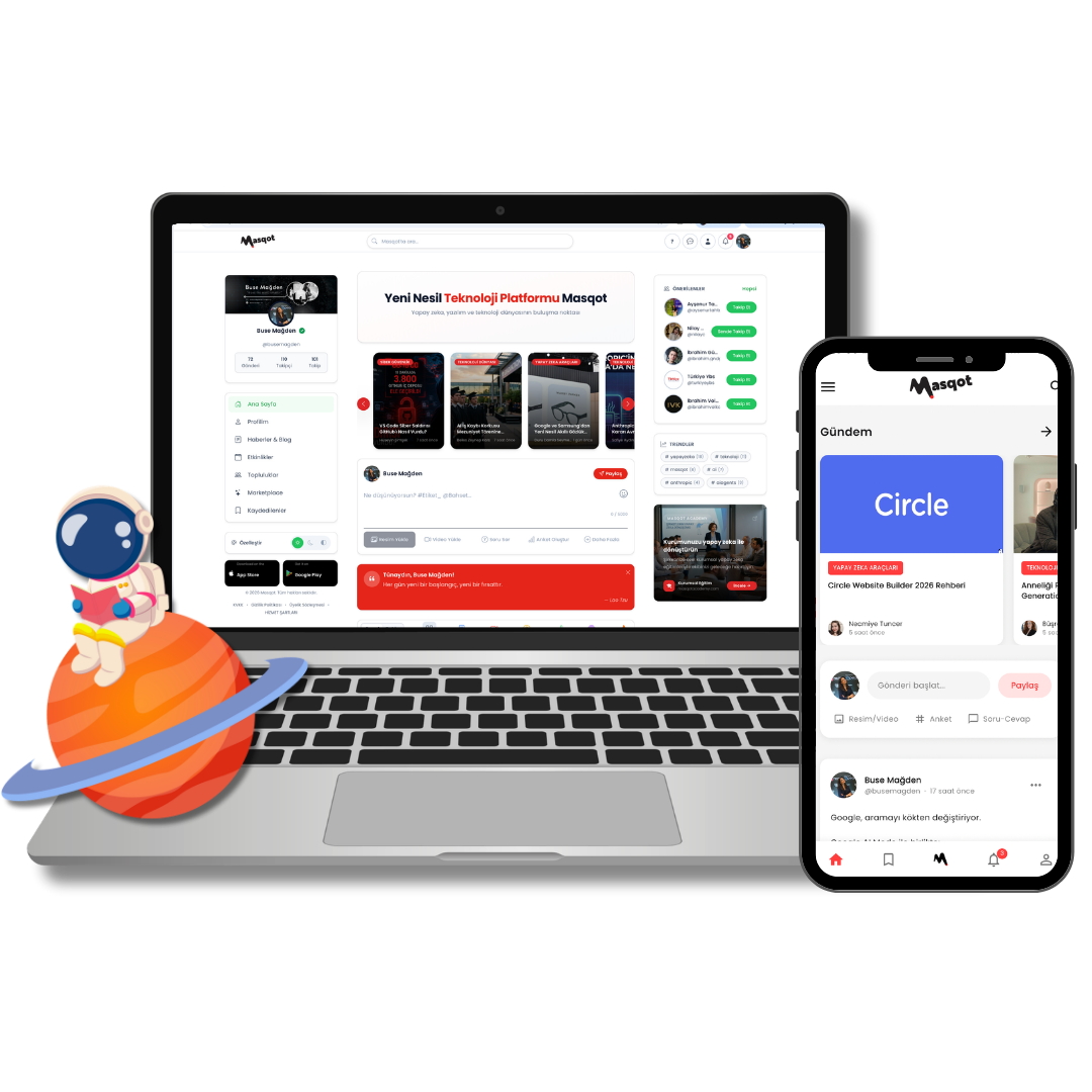 Masqot platform önizlemesi